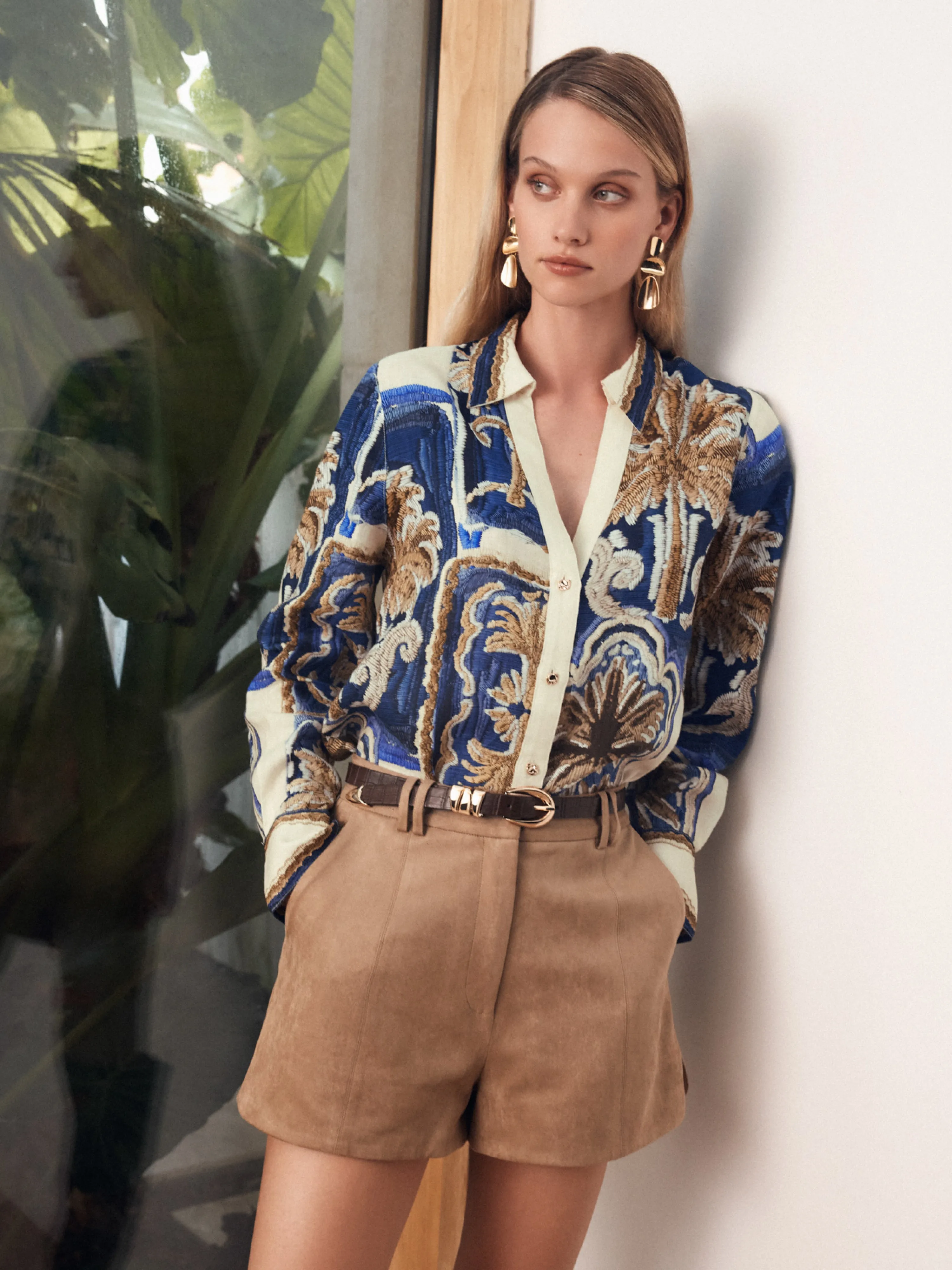 PATCHWORK PALM SHIRT sold by Sheike product image thumbnail 2