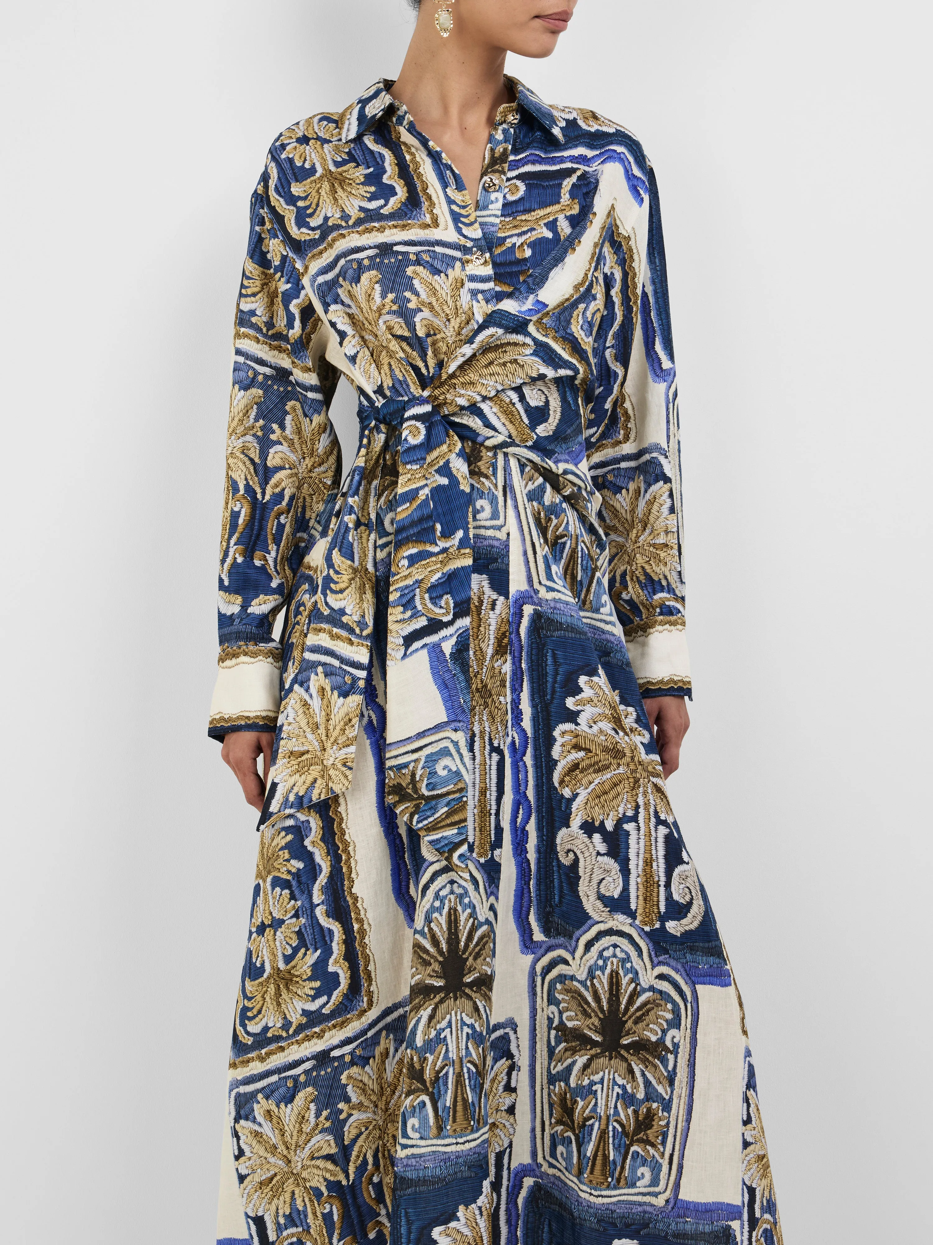 PATCHWORK PALM MIDI DRESS sold by Sheike product image thumbnail 4