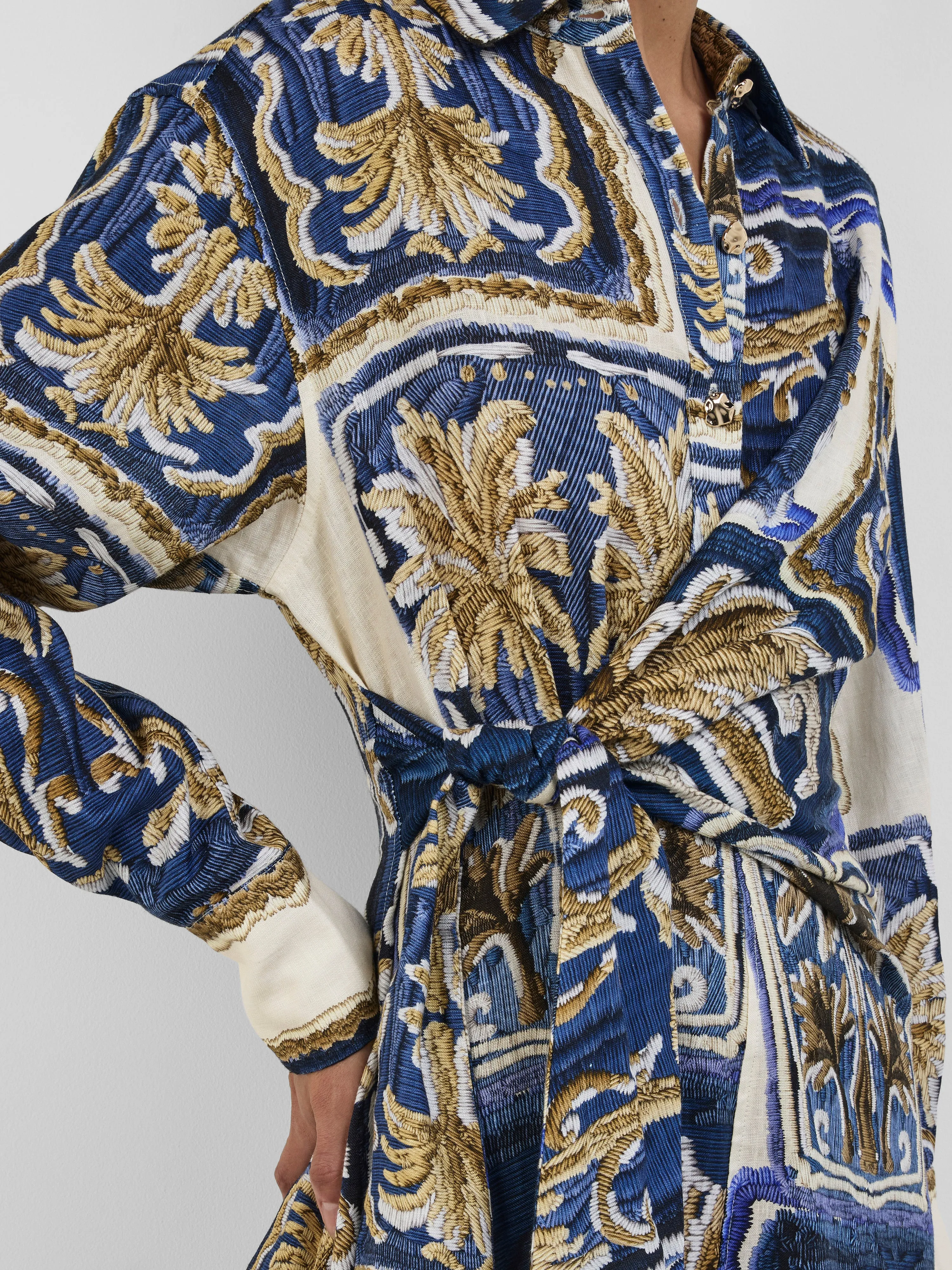 PATCHWORK PALM MIDI DRESS sold by Sheike product image thumbnail 5