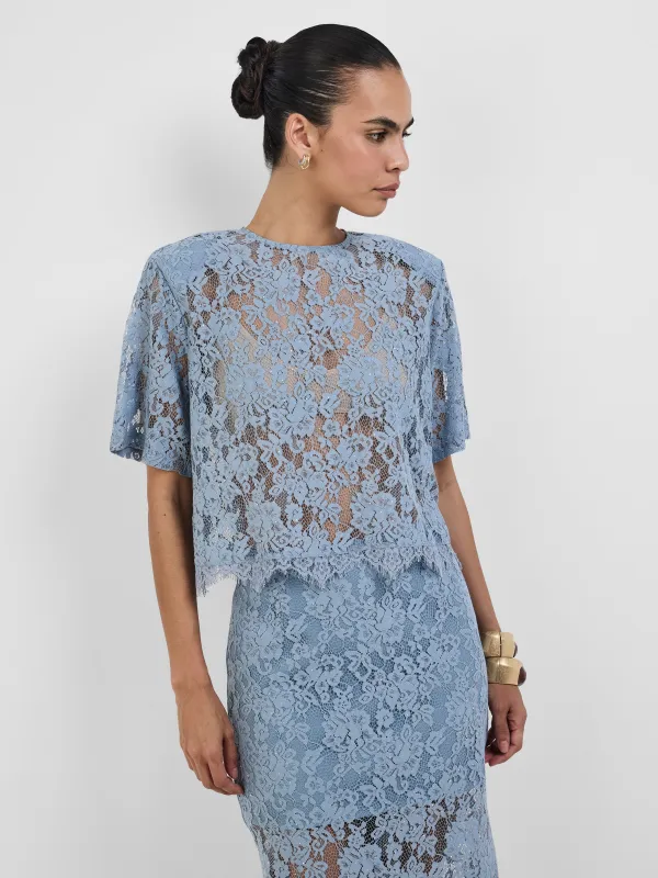 HARLOW LACE T-SHIRT made by Sheike