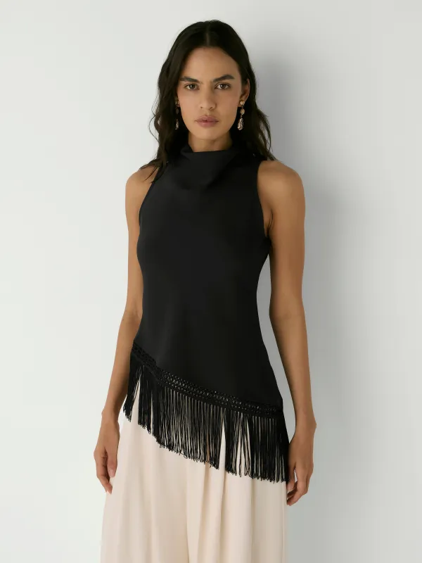FRINGE HEM TOP made by Sheike