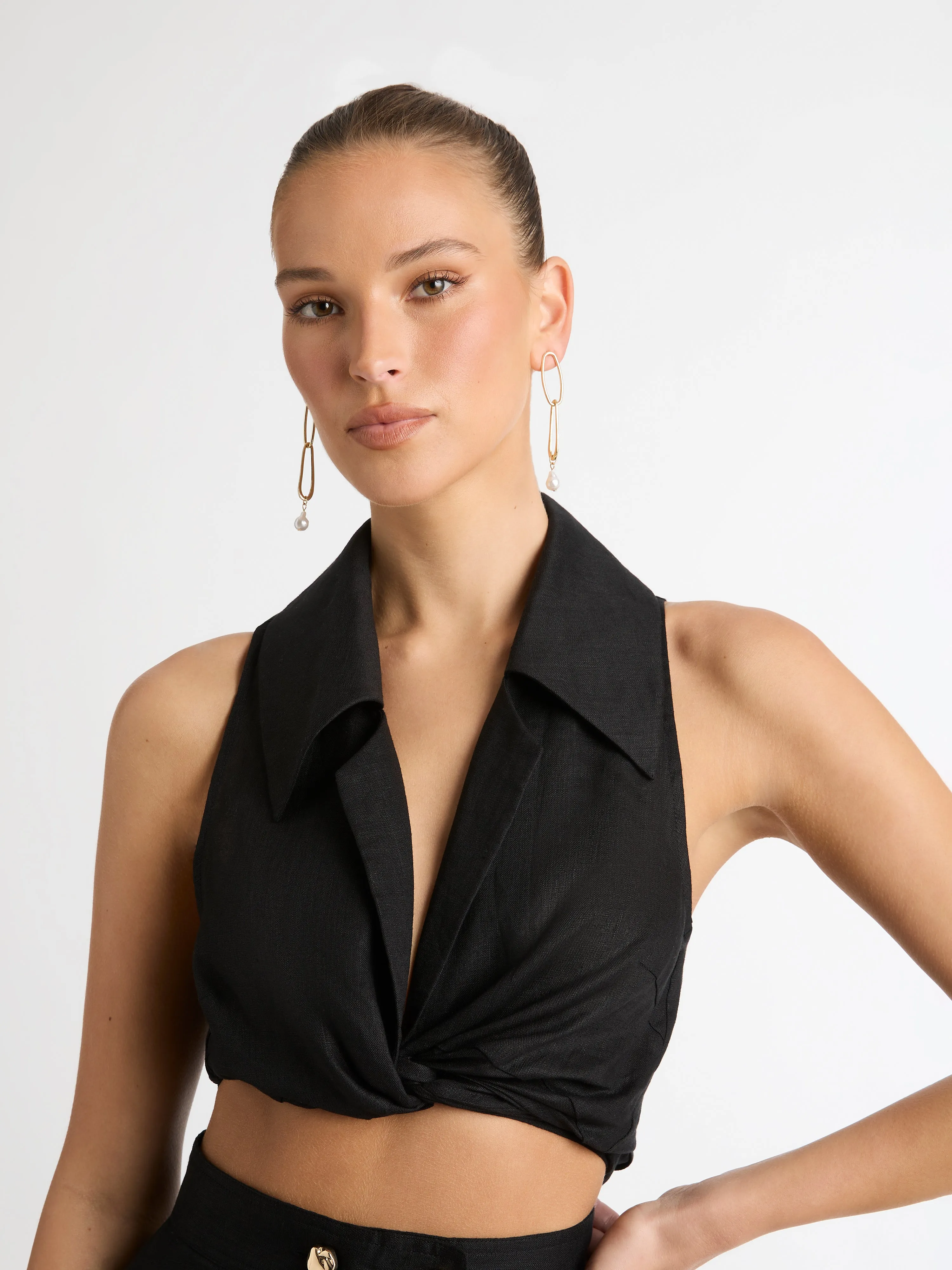 FRANKIE LINEN TOP sold by Sheike product image thumbnail 3