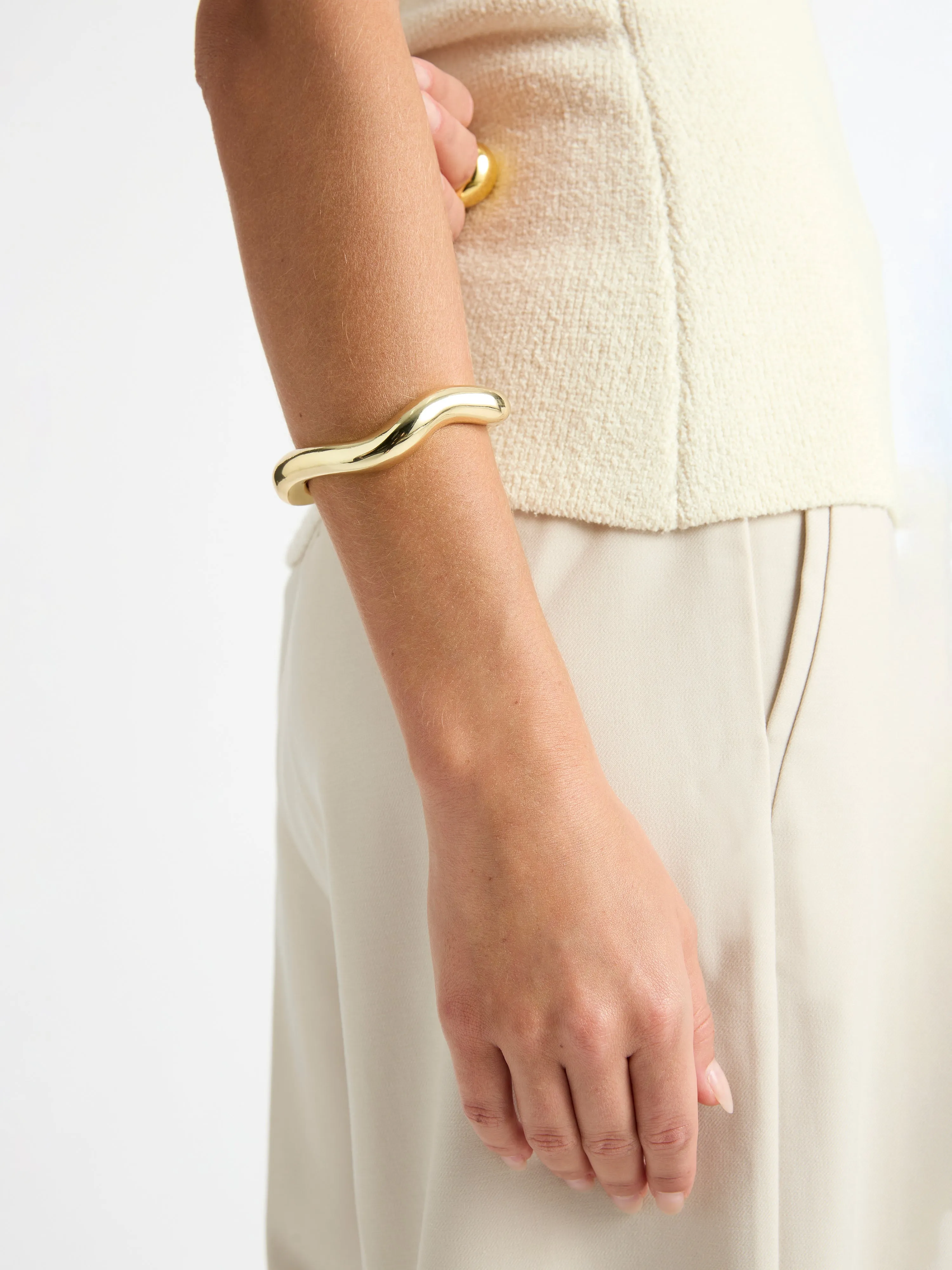 SCULPTURAL BANGLE sold by Sheike