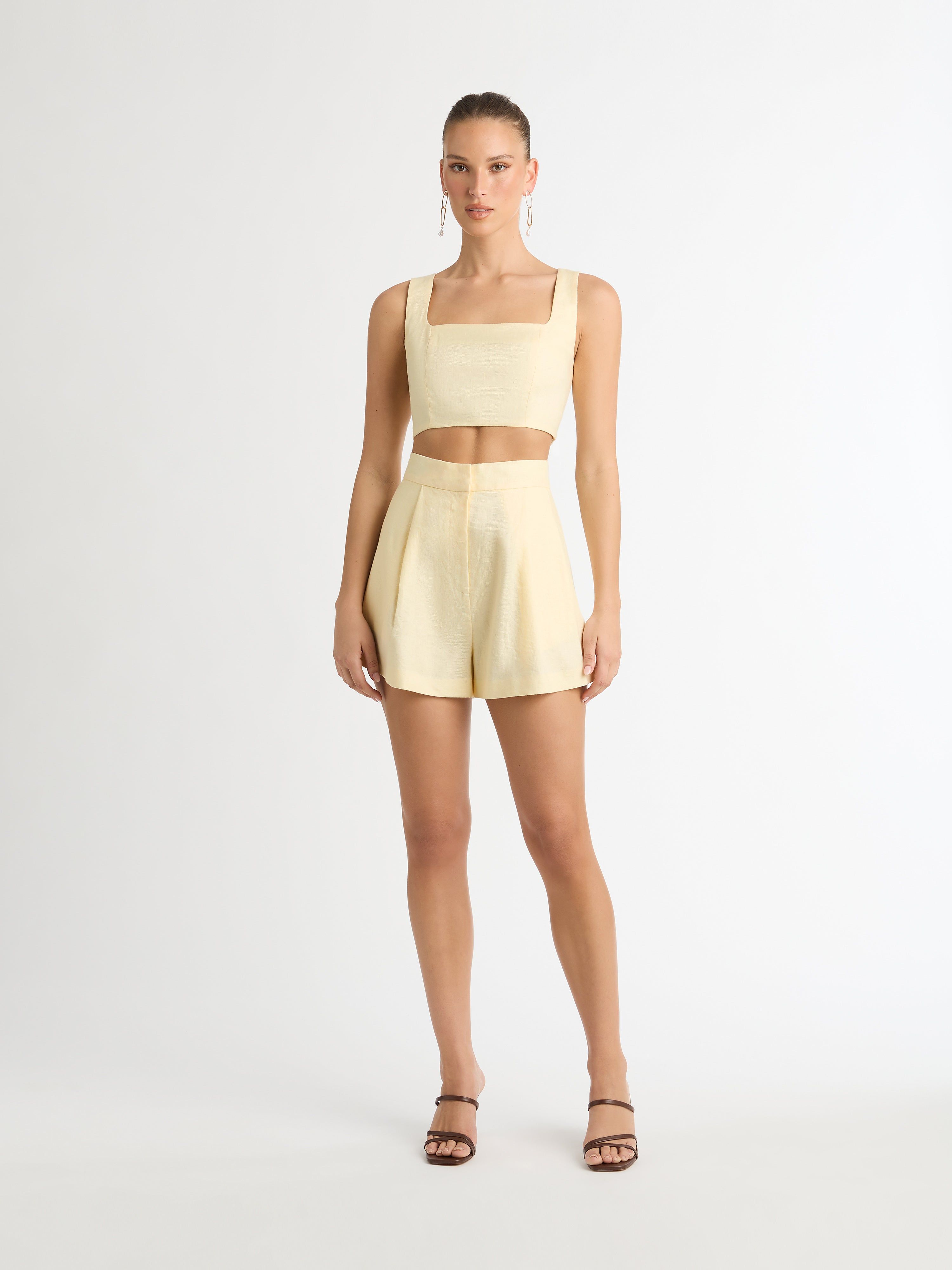 LEXI LINEN CROP TOP sold by Sheike product image thumbnail 3