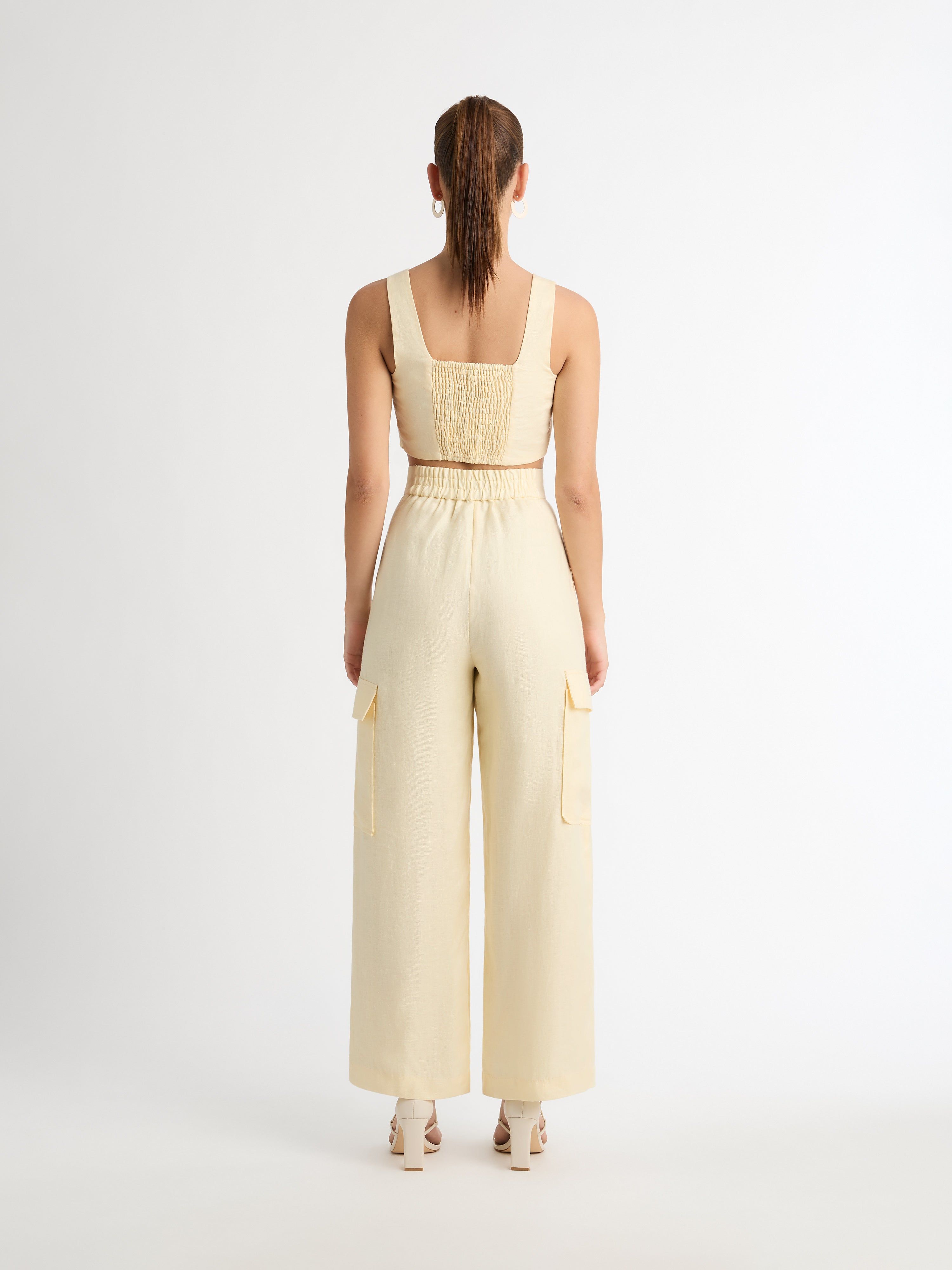 LEXI LINEN CROP TOP sold by Sheike product image thumbnail 4