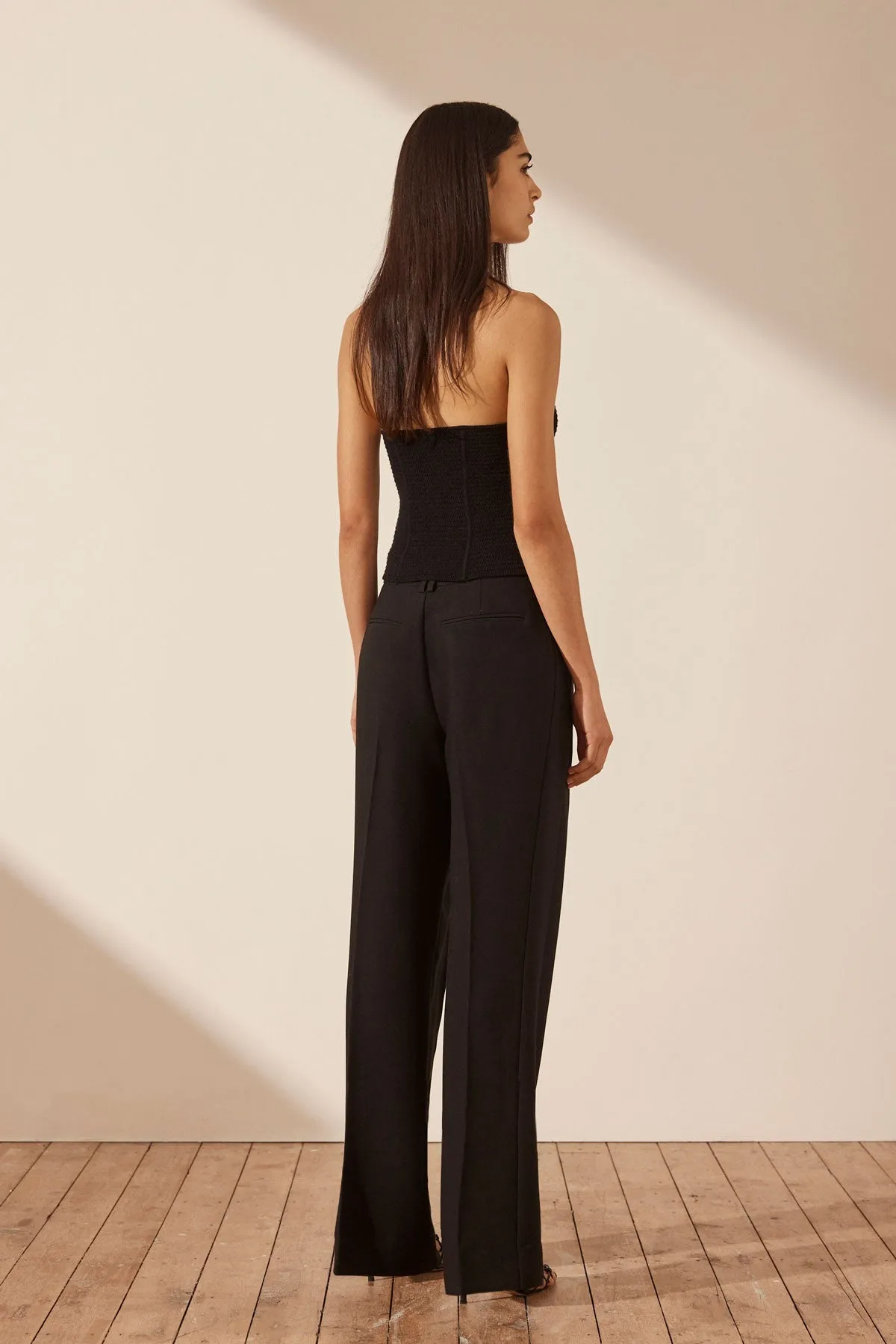 EVE PANELLED TUBE TOP - BLACK sold by Shona Joy product image thumbnail 4