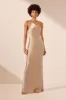 LA LUNE ONE SHOULDER COWL BACK MAXI DRESS - GOLD sold by Shona Joy