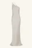 LA LUNE ONE SHOULDER COWL BACK MAXI DRESS - SILVER sold by Shona Joy