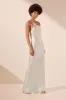 LA LUNE ONE SHOULDER COWL BACK MAXI DRESS - SILVER sold by Shona Joy