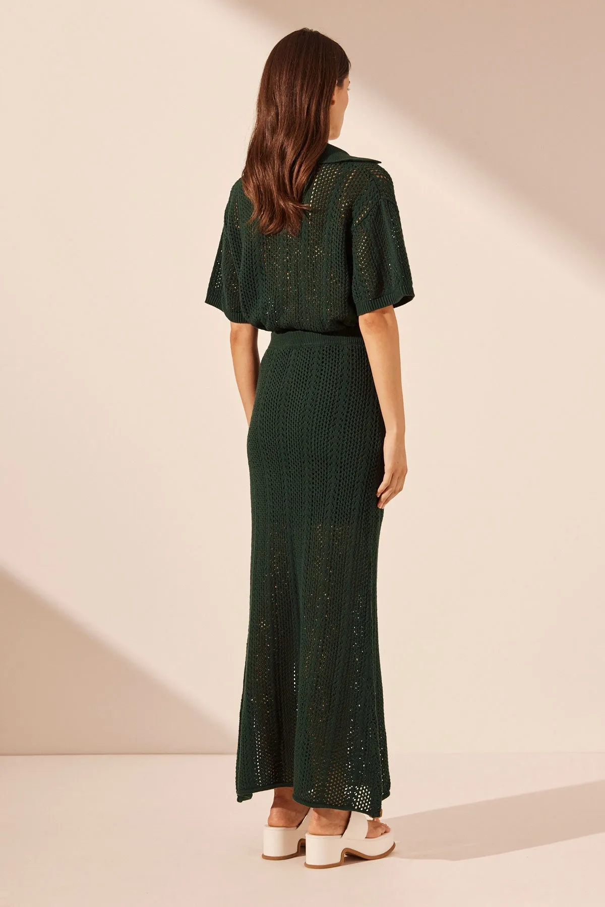 ARLO MAXI SKIRT - DEEP FOREST sold by Shona Joy product image thumbnail 5