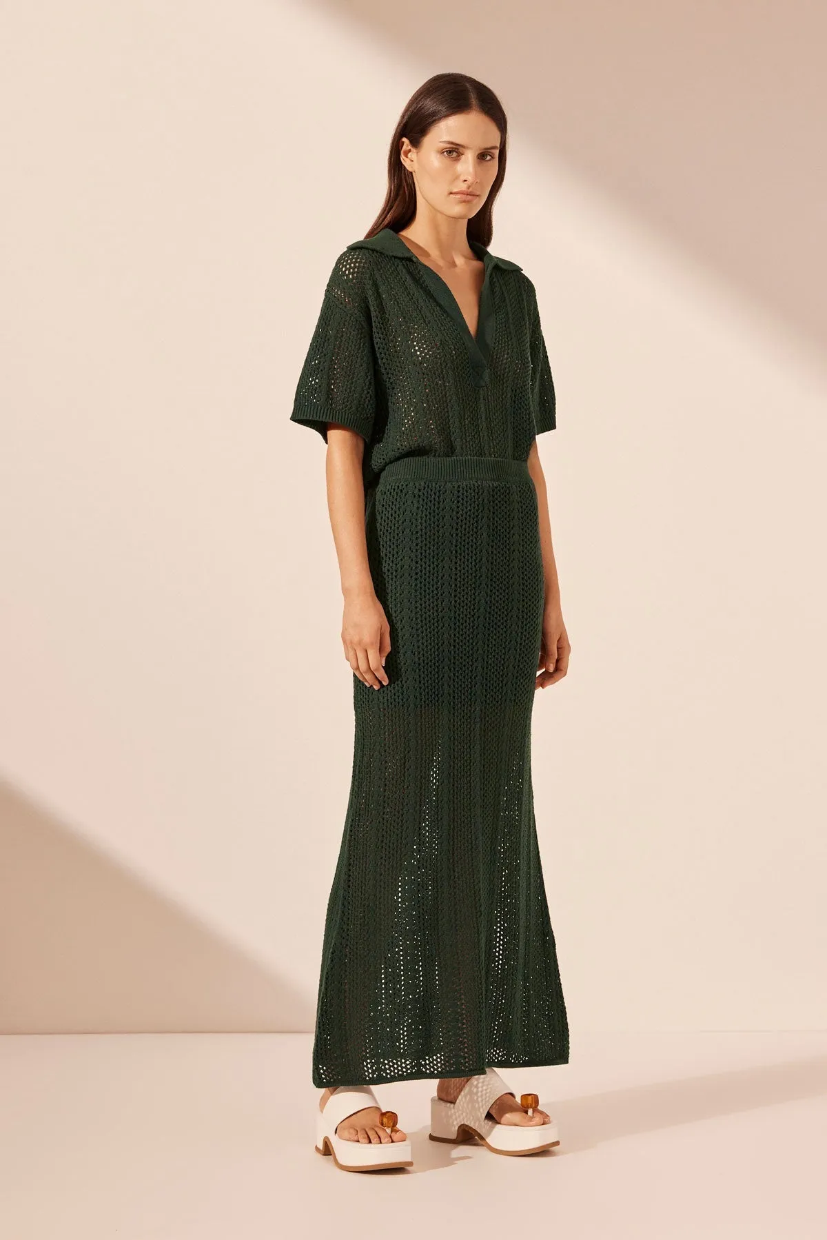 ARLO MAXI SKIRT - DEEP FOREST sold by Shona Joy product image thumbnail 3