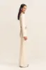 ARIENZO ASYMMETRICAL LACE UP MAXI DRESS - CREAM sold by Shona Joy