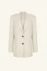 IRENA OVERSIZED TAILORED BLAZER - BONE sold by Shona Joy