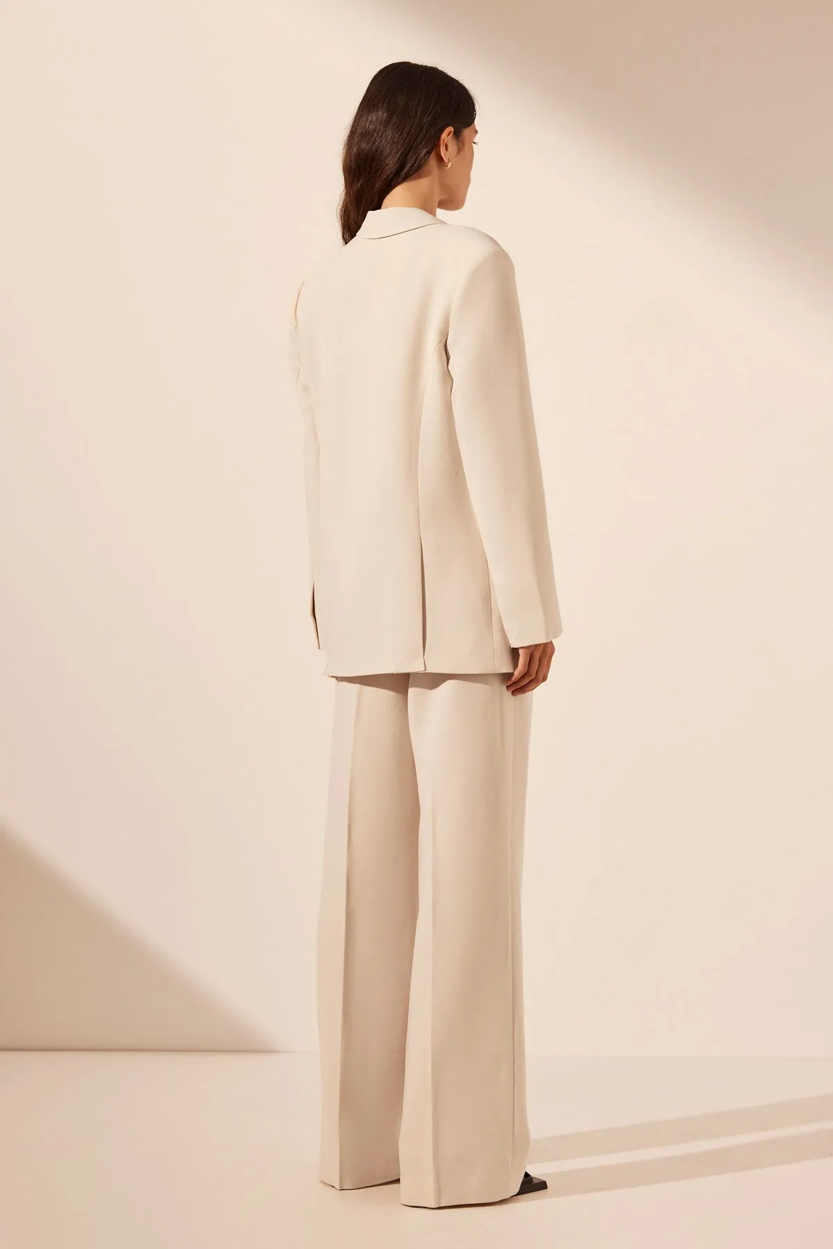 IRENA OVERSIZED TAILORED BLAZER - BONE sold by Shona Joy product image thumbnail 4