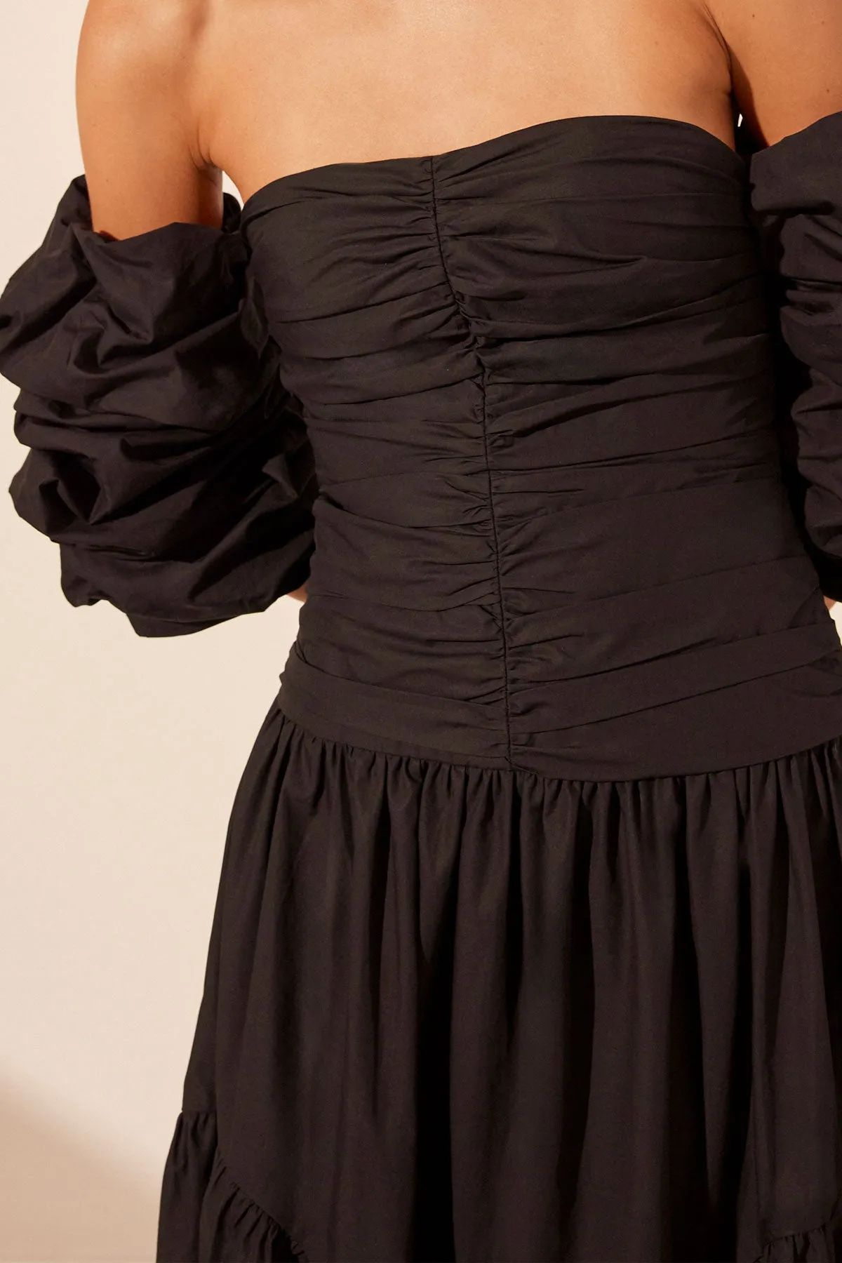 MAIORI CONTOUR RUCHED MAXI DRESS - BLACK sold by Shona Joy product image thumbnail 2