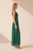 MARGOT ONE SHOULDER LACE UP MAXI DRESS - EVERGREEN sold by Shona Joy