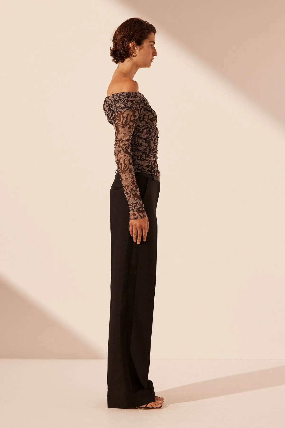 ZOE LONG SLEEVE OFF SHOULDER TOP sold by Shona Joy product image thumbnail 4