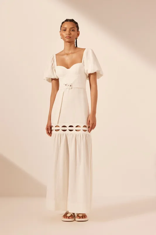 JULIETA SCALLOP CUT OUT MAXI DRESS sold by Shona Joy