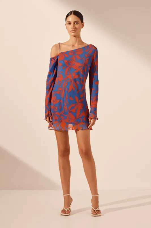 FLORE OFF THE SHOULDER MINI DRESS sold by Shona Joy