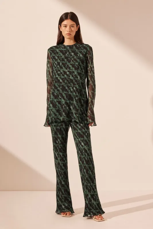 REMI FLARED SLEEVE BIAS CUT TOP sold by Shona Joy