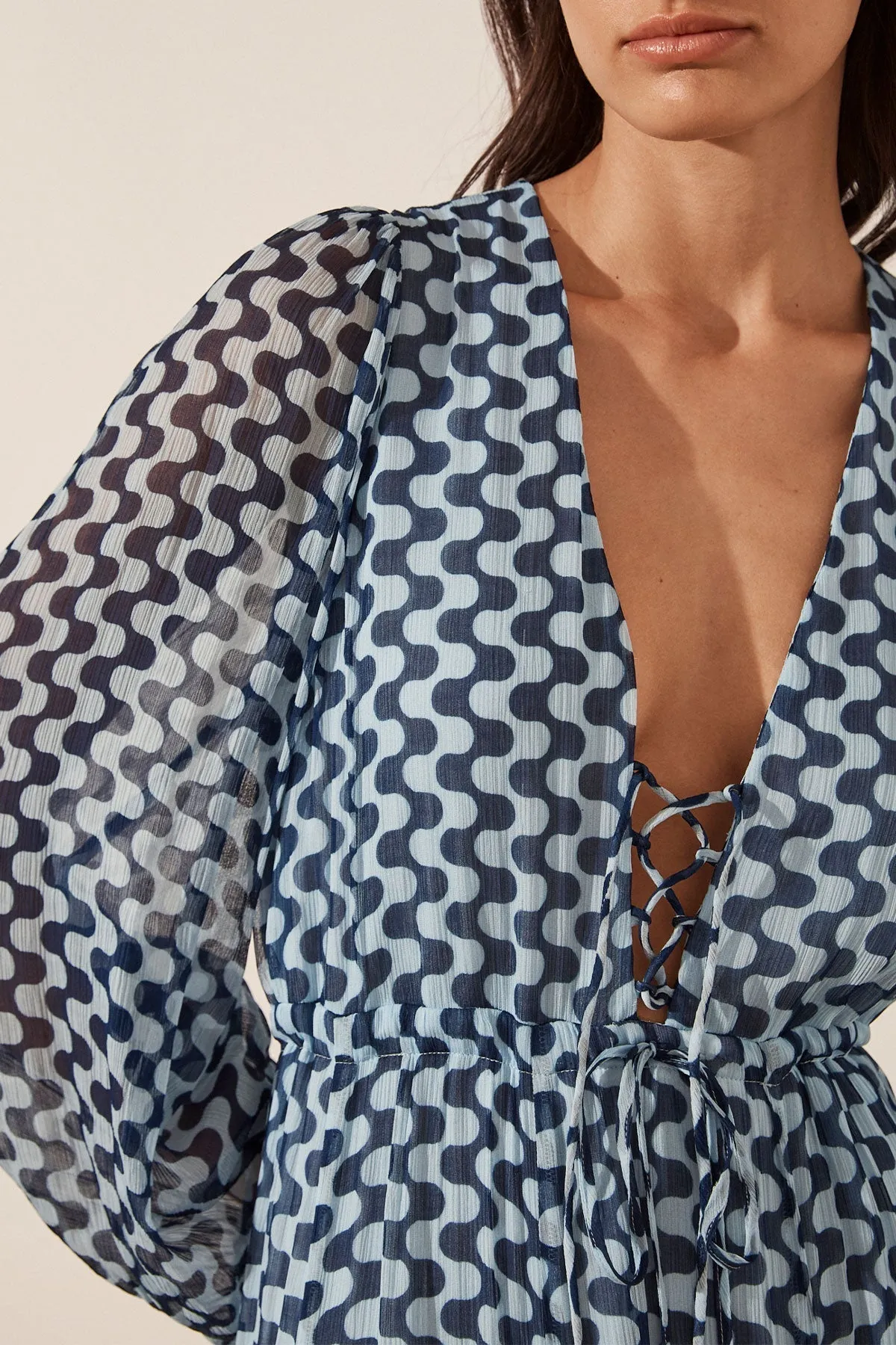 ELINA LACE FRONT DRAWSTRING MAXI DRESS sold by Shona Joy product image thumbnail 2