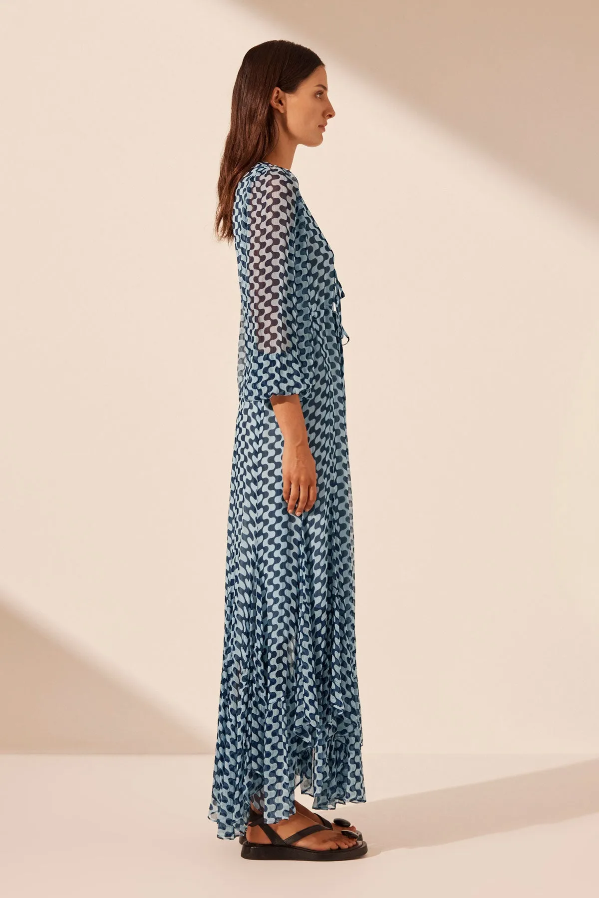 ELINA LACE FRONT DRAWSTRING MAXI DRESS sold by Shona Joy product image thumbnail 4