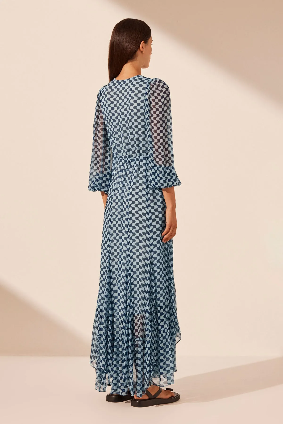 ELINA LACE FRONT DRAWSTRING MAXI DRESS sold by Shona Joy product image thumbnail 5