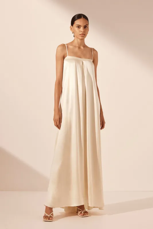 LA LUNE COLUMN MAXI DRESS - CREAM sold by Shona Joy