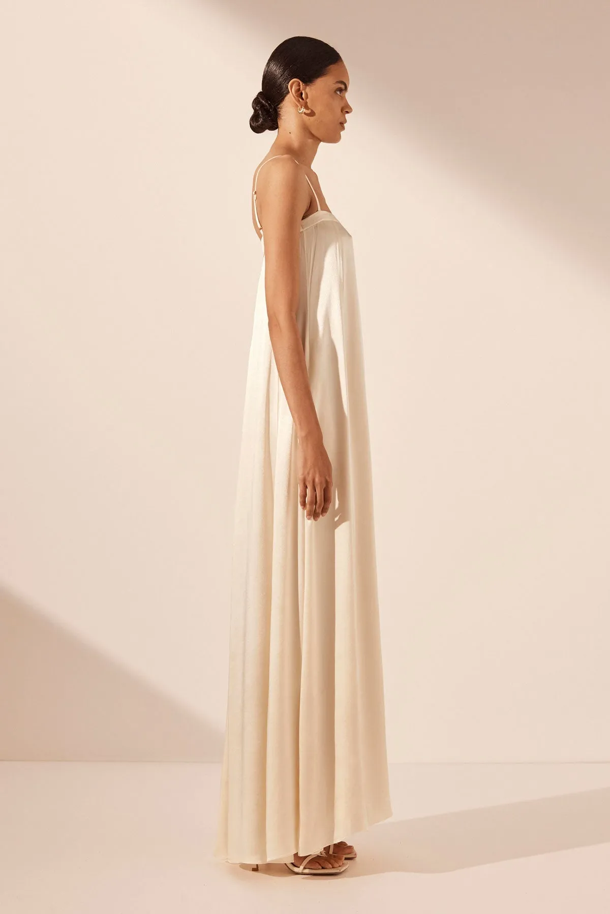 LA LUNE COLUMN MAXI DRESS - CREAM sold by Shona Joy product image thumbnail 3