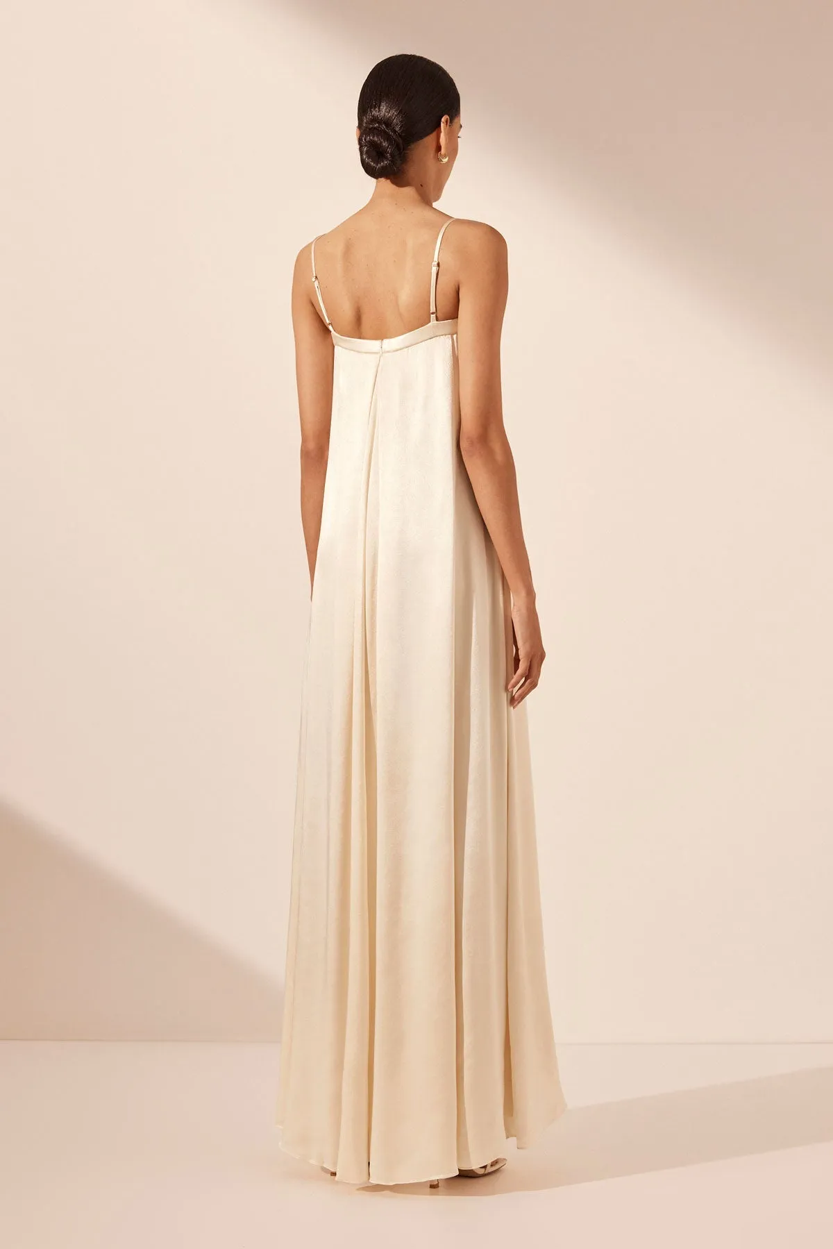 LA LUNE COLUMN MAXI DRESS - CREAM sold by Shona Joy product image thumbnail 4