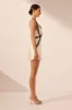 CAMILLE LACE CROSS BACK MINI DRESS - CREAM/BLACK sold by Shona Joy