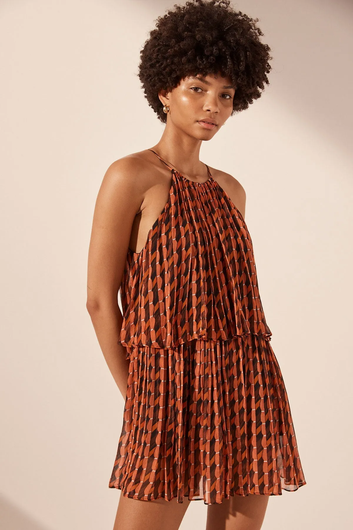 MARTINA HALTER TIERED MINI DRESS sold by Shona Joy product image thumbnail 2