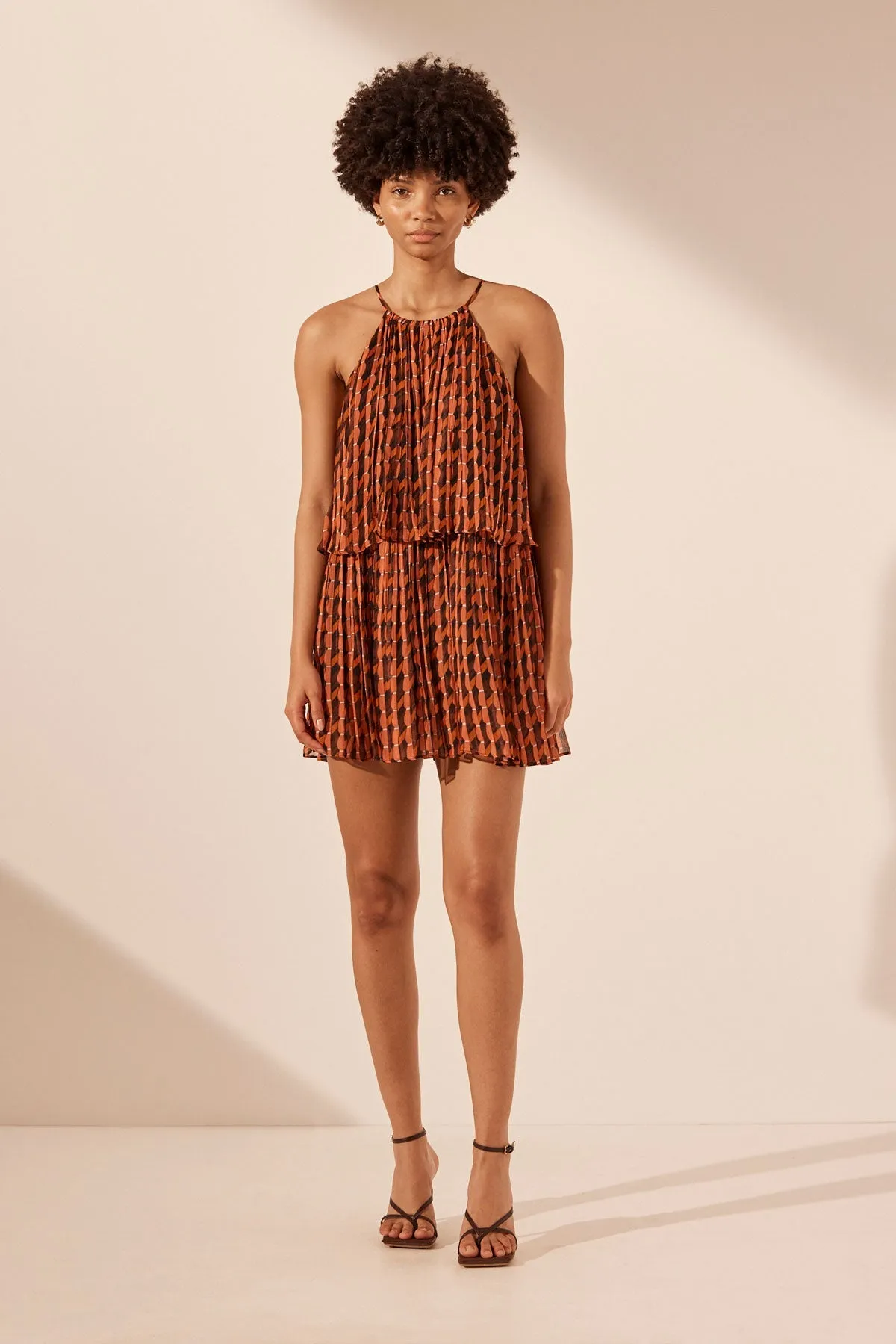 MARTINA HALTER TIERED MINI DRESS sold by Shona Joy