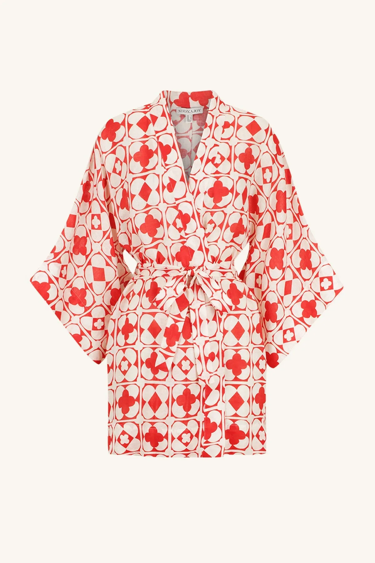 PALMIER LINEN ROBE MINI DRESS sold by Shona Joy product image thumbnail 5