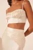 LA LUNE RUCHED MAXI SKIRT - CREAM sold by Shona Joy