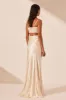 LA LUNE RUCHED MAXI SKIRT - CREAM sold by Shona Joy