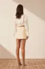 MAIORI PATCH POCKET DRAWSTRING CROP SHIRT - IVORY sold by Shona Joy