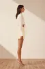 MAIORI PATCH POCKET DRAWSTRING CROP SHIRT - IVORY sold by Shona Joy