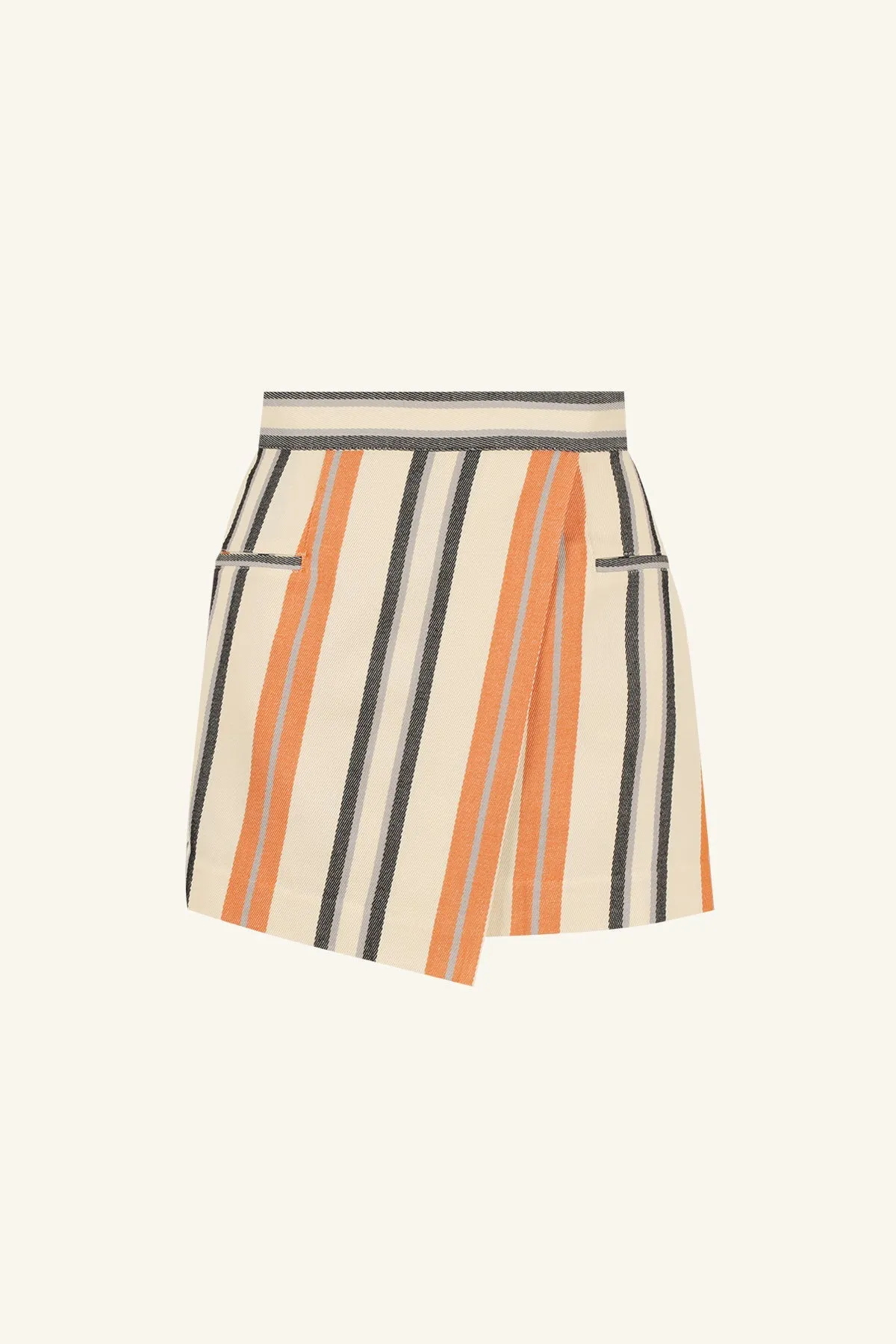 CELIA ASYMMETRICAL WRAP MINI SKIRT sold by Shona Joy product image thumbnail 5