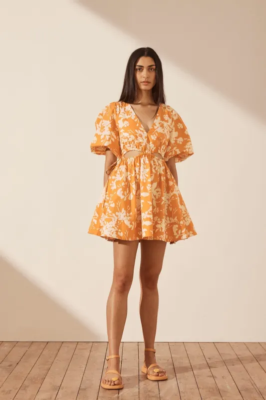 MIRELLA DRAWSTRING MINI DRESS sold by Shona Joy