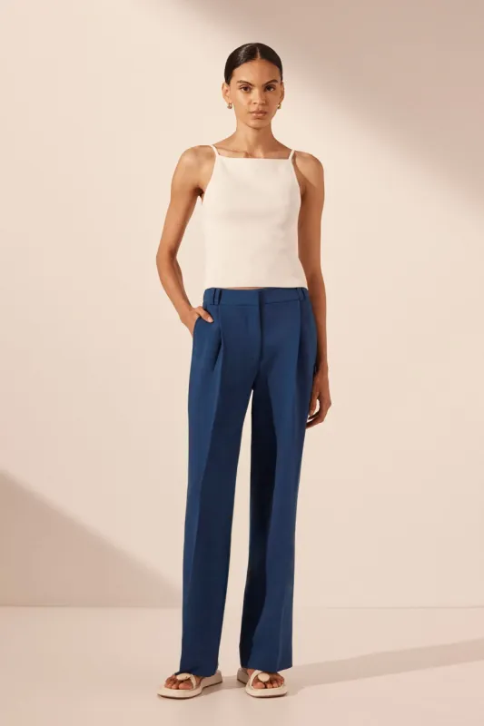 BASIC HIGH NECK TOP - IVORY sold by Shona Joy