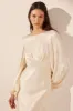 LA LUNE OPEN BACK BALLOON SLEEVE GOWN - CREAM sold by Shona Joy