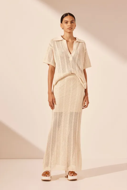 ARLO MAXI SKIRT - IVORY sold by Shona Joy