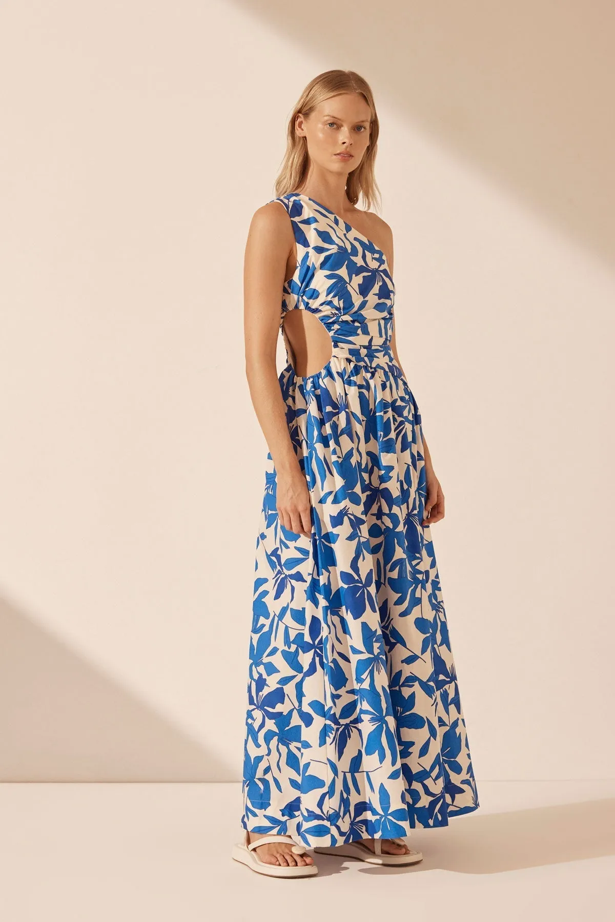 BLEUE ASYMMETRICAL CUT OUT MAXI DRESS sold by Shona Joy product image thumbnail 3