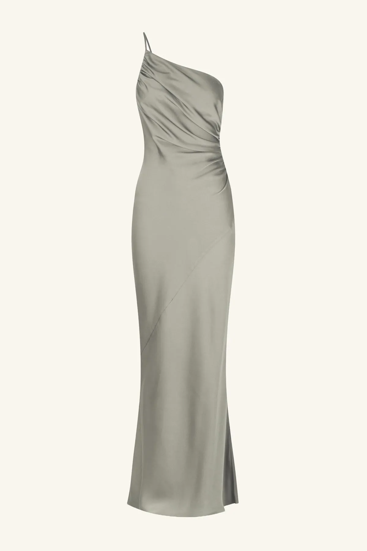 LUXE ASYMMETRICAL GATHERED MAXI DRESS - EUCALYPTUS sold by Shona Joy product image thumbnail 5