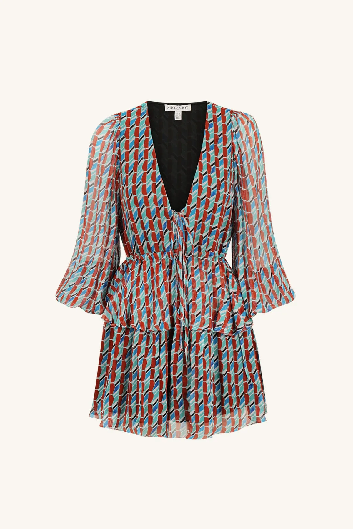 MARIBEL LACE FRONT DRAWSTRING MINI DRESS sold by Shona Joy product image thumbnail 5