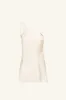 LA LUNE ONE SHOULDER COWL BACK TOP - CREAM sold by Shona Joy
