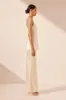 LA LUNE ONE SHOULDER COWL BACK TOP - CREAM sold by Shona Joy