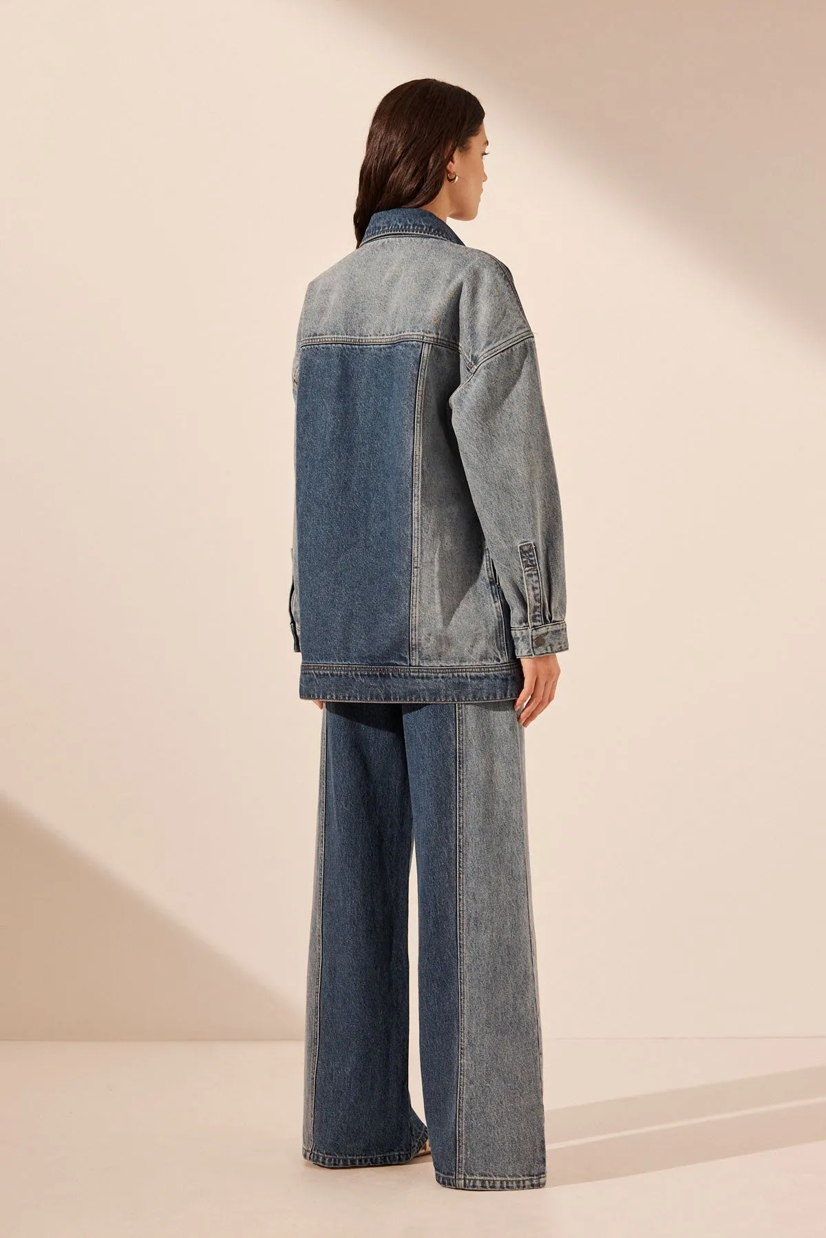 REINA CONTRAST OVERSIZED PANELLED JACKET sold by Shona Joy product image thumbnail 5