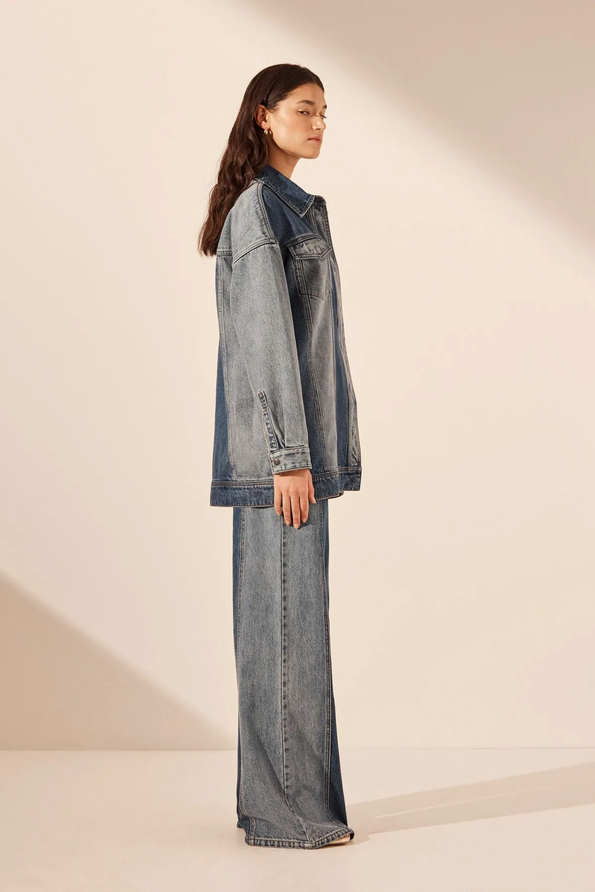 REINA CONTRAST OVERSIZED PANELLED JACKET sold by Shona Joy product image thumbnail 4